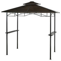 Grasekamp Grill-Pavillon BBQ Hardtop braun Alu B/H/L: ca. 240x245x150 cm BBQ Hardtop - braun (150,00/240,00/245,00cm) - Grasekamp