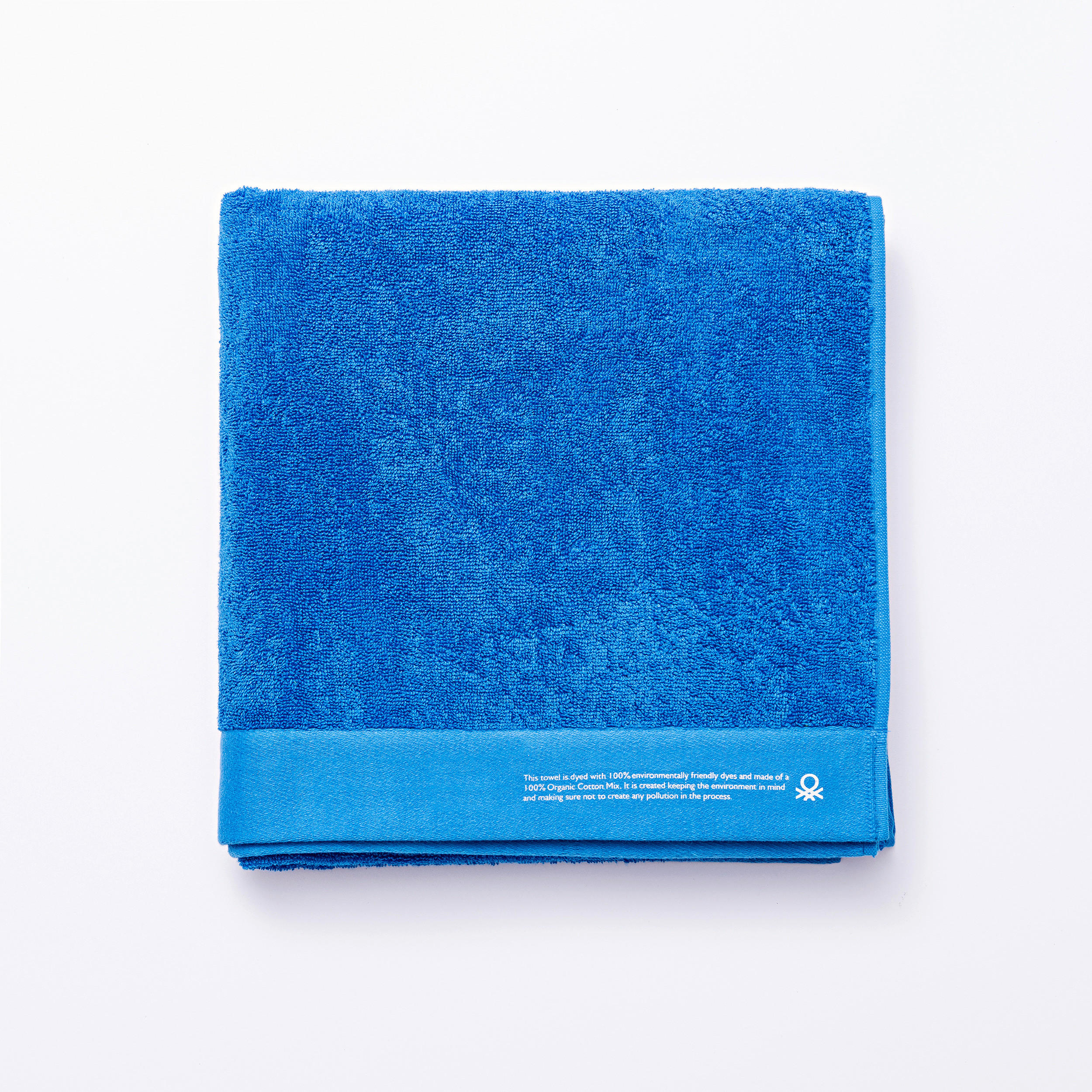 Badetuch blau Baumwolle B/L: ca. 150x90 cm Badetuch 90x150 - blau (150,00/90,00cm) - BENETTON
