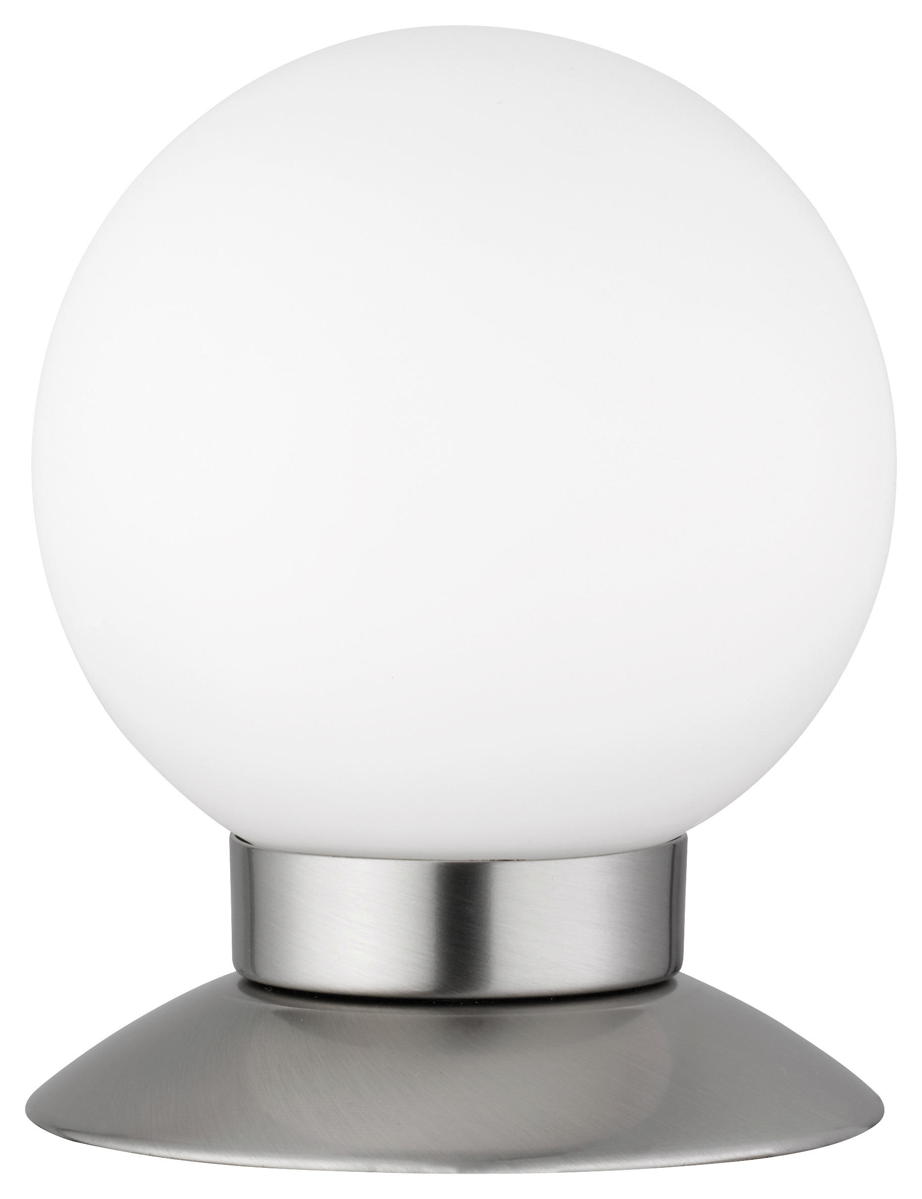 Nickel Glas weiß 1x5W 4-Fach Touchfunktion LED-TOUCH-Tischleuchte 