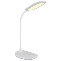 GLOBO LED-Tischleuchte weiß Silikon Kunststoff B/H/T: ca. 13,6x40x28 cm BOTAL - weiß (13,60/40,00/28,00cm) - GLOBO