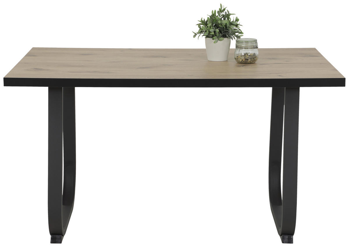 Esstisch Luise schwarz B/H/T: ca. 140x76x90 cm Luise - schwarz (140,00/76,00/90,00cm) - Hela