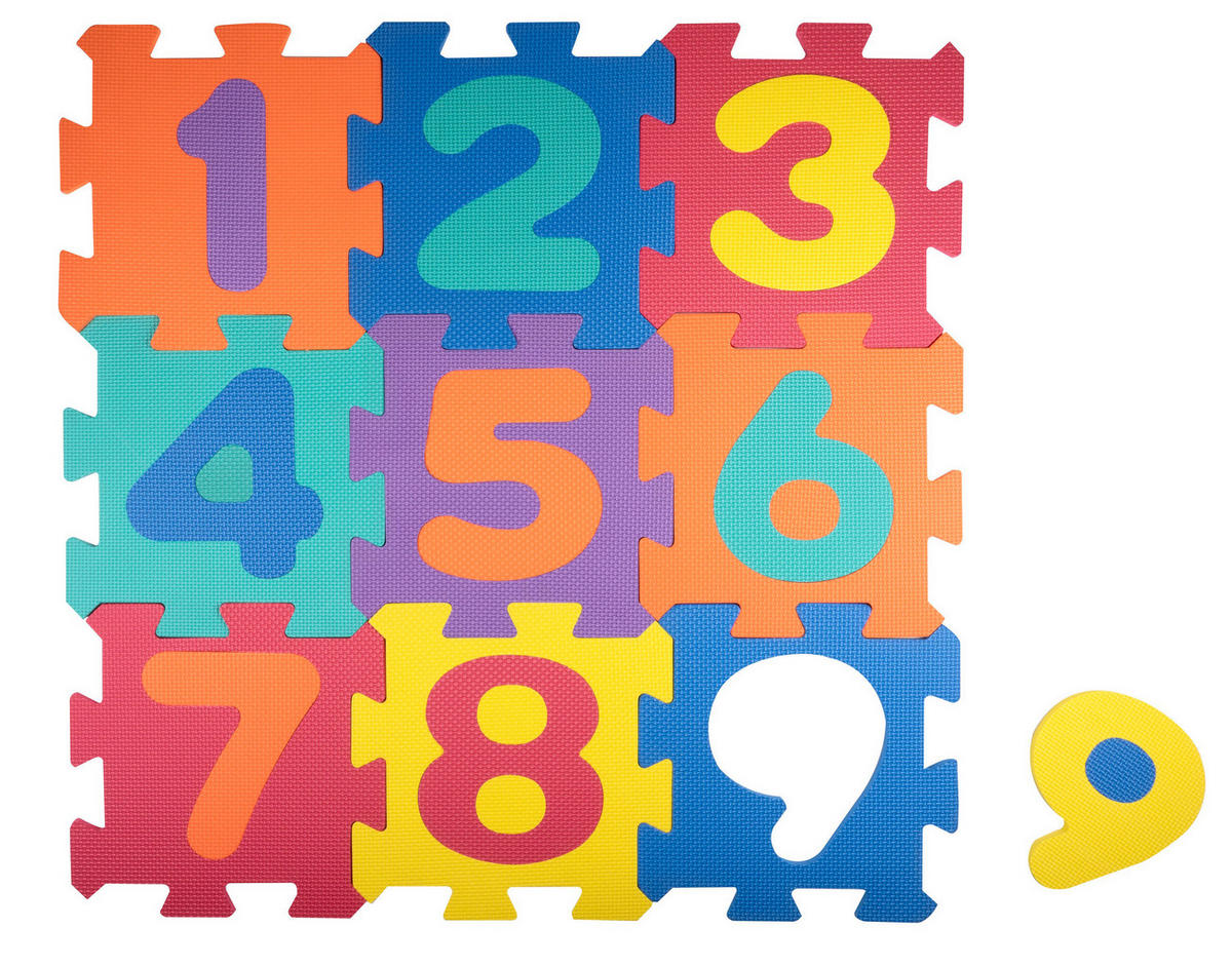 LET'S PLAY Puzzlematte B/H/L: ca. 92x1x92 cm Puzzle-Matte_9tlg. - mehrfarbig (92,00/92,00/1,00cm) - LET'S PLAY