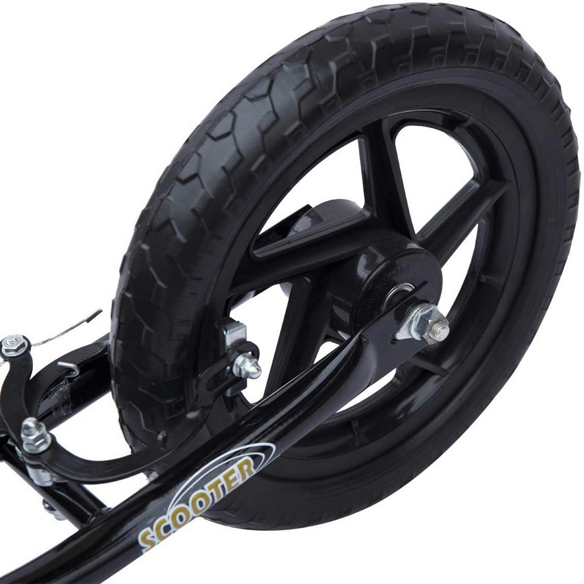 HOMCOM Kinderroller schwarz Kinderroller - schwarz (120,00/52,00/88,00cm) - HOMCOM