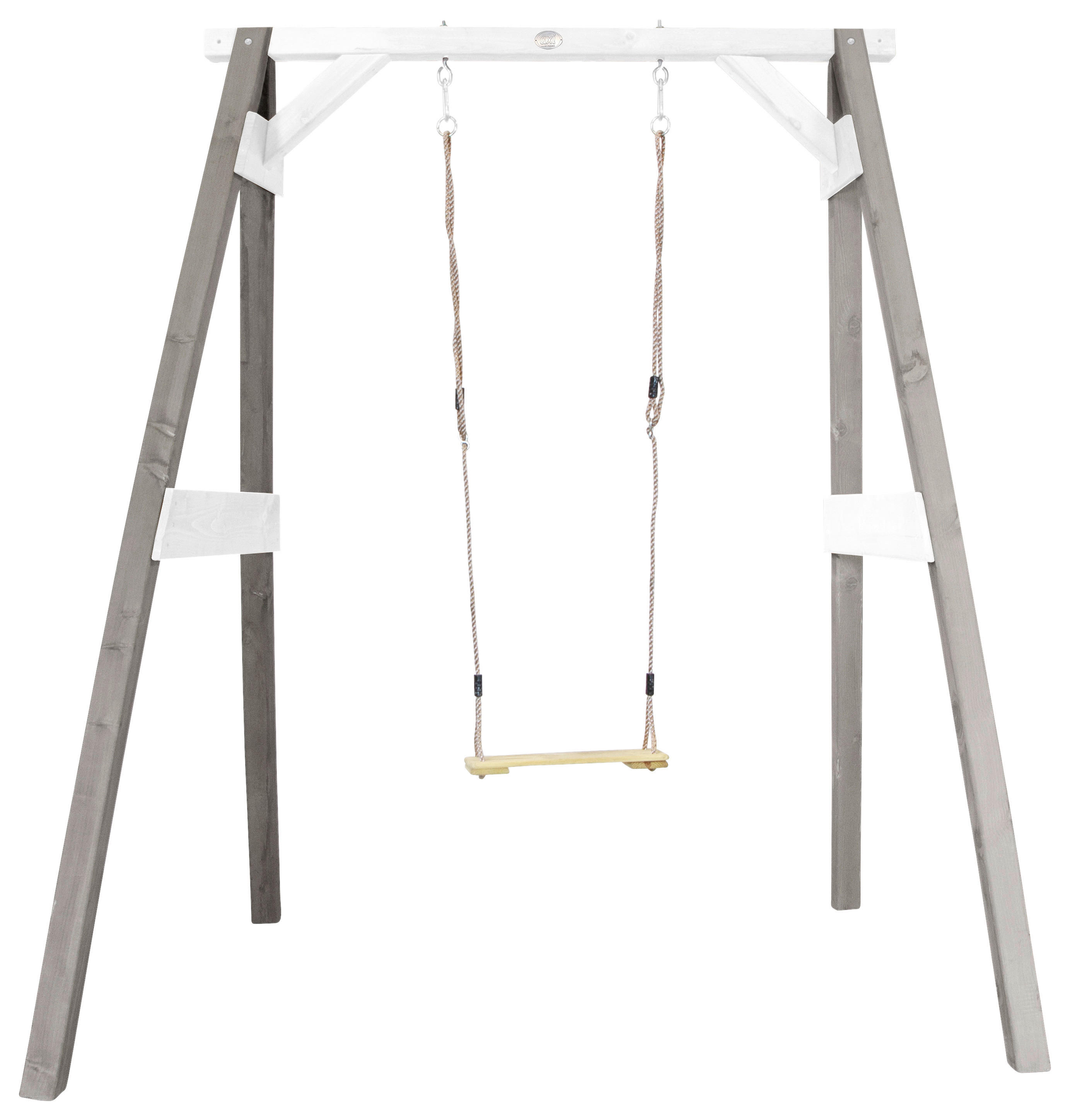AXI Einzelschaukel grau B/H/L: ca. 181x207x160 cm Einzelschaukel - weiß/grau (160,00/181,00/207,00cm) - AXI