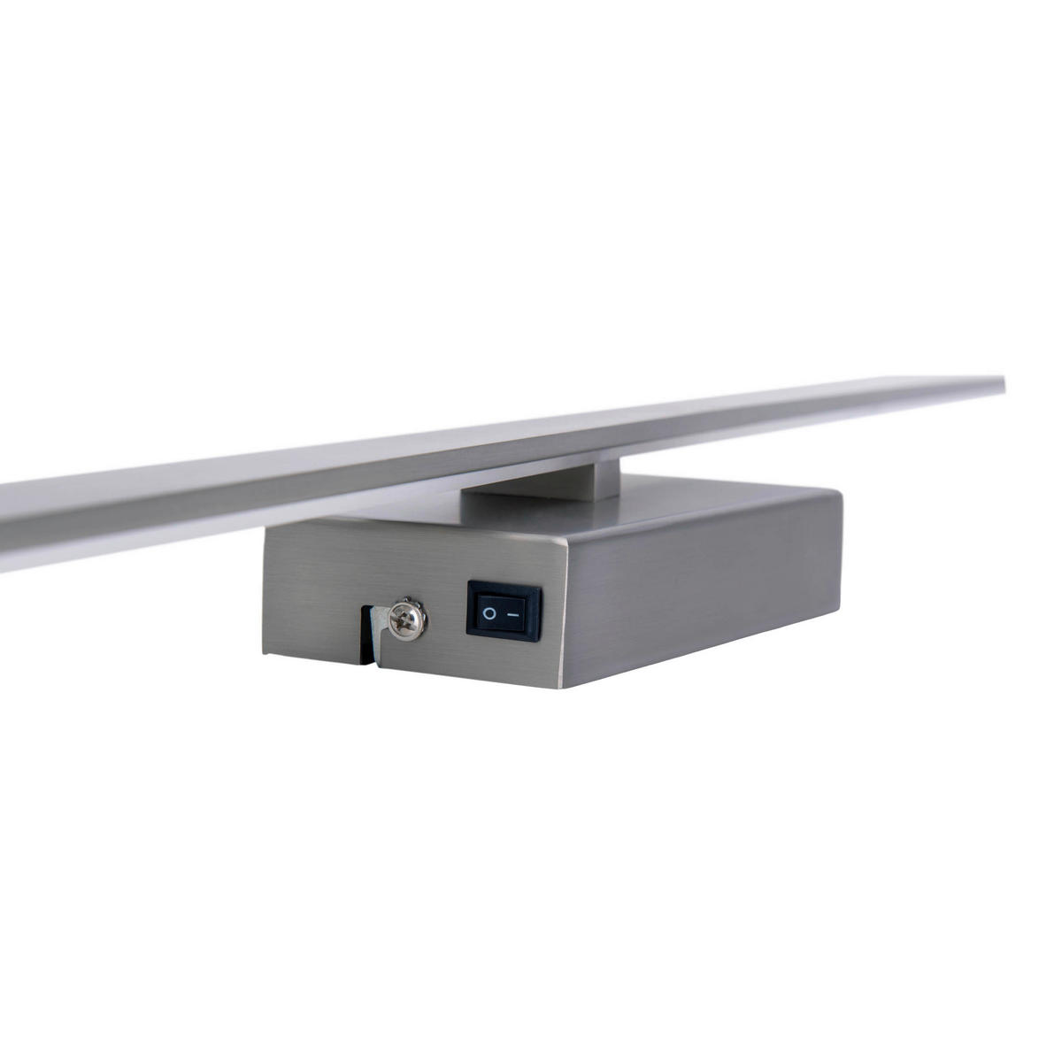 Näve Leuchten LED-Leuchten 1386750 nickel matt Metall Kunststoff B/H/T: ca. 4,5x62x10 cm 1 Brennstellen Trevor - nickel matt (4,50/62,00/10,00cm) - Näve Leuchten