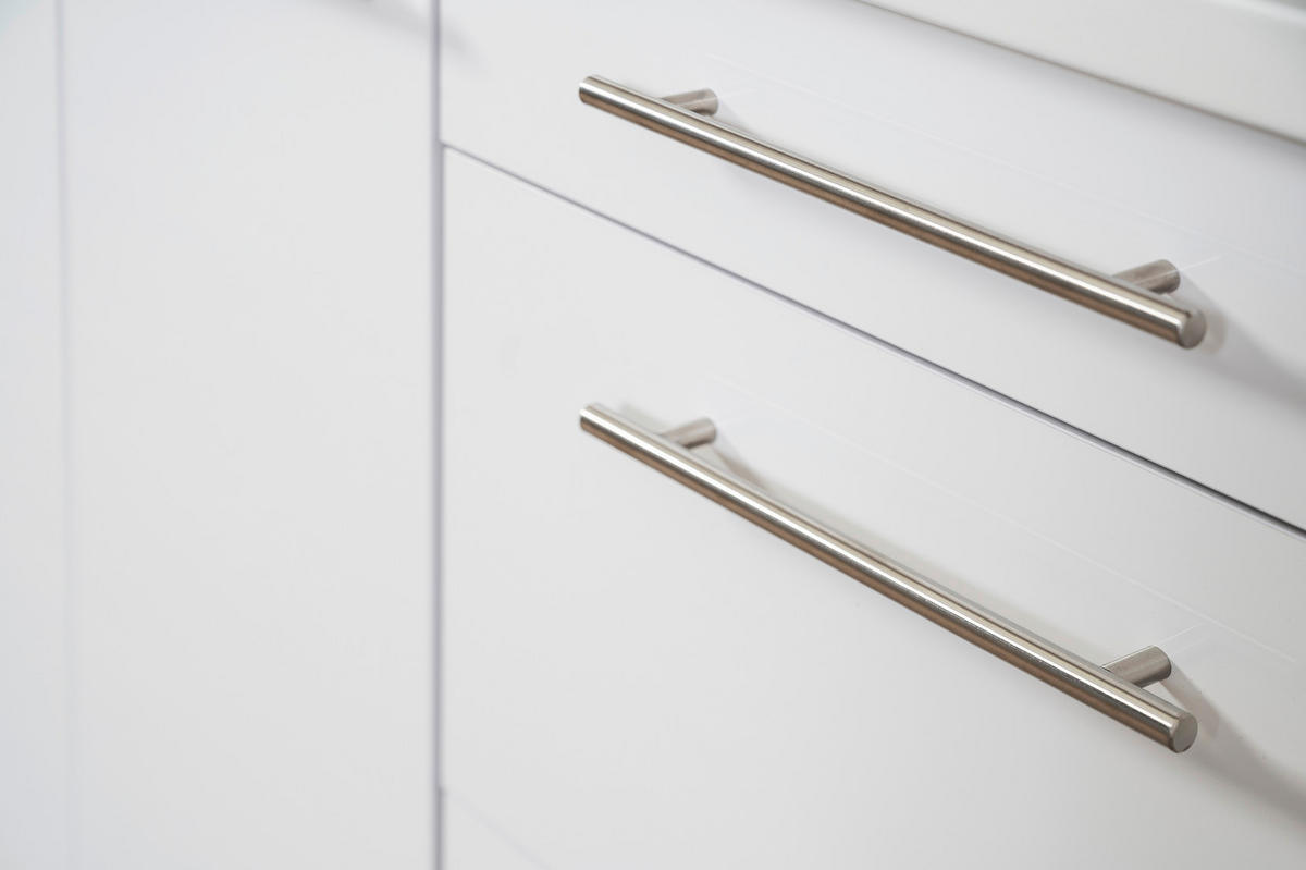 Respekta Küchenblock Amanda weiß Hochglanz B/H/T: ca. 310x200x60 cm Amanda - weiß (310,00/200,00/60,00cm) - Respekta