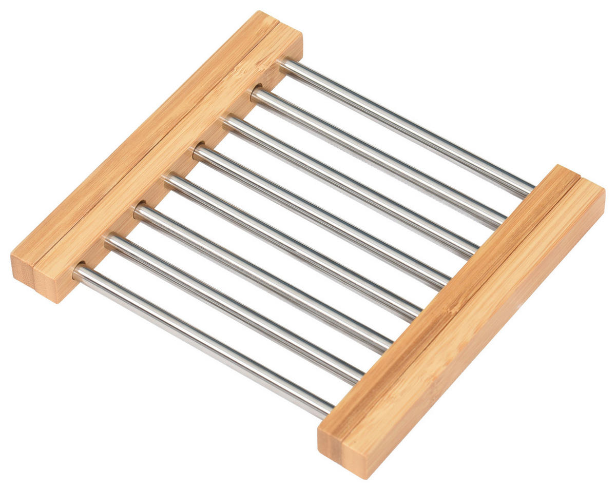 POCOline Haushaltshelfer natur Bambus B/H/L: ca. 21x2x22 cm Ablage Bambus - natur (22,00/21,00/2,00cm) - POCOline