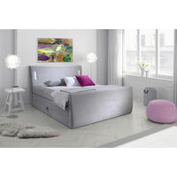 Boxspringbett Lighting hellgrau Liegefläche B/L: ca. 180x200 cm Lighting - hellgrau (181,00/119,00/224,00cm)