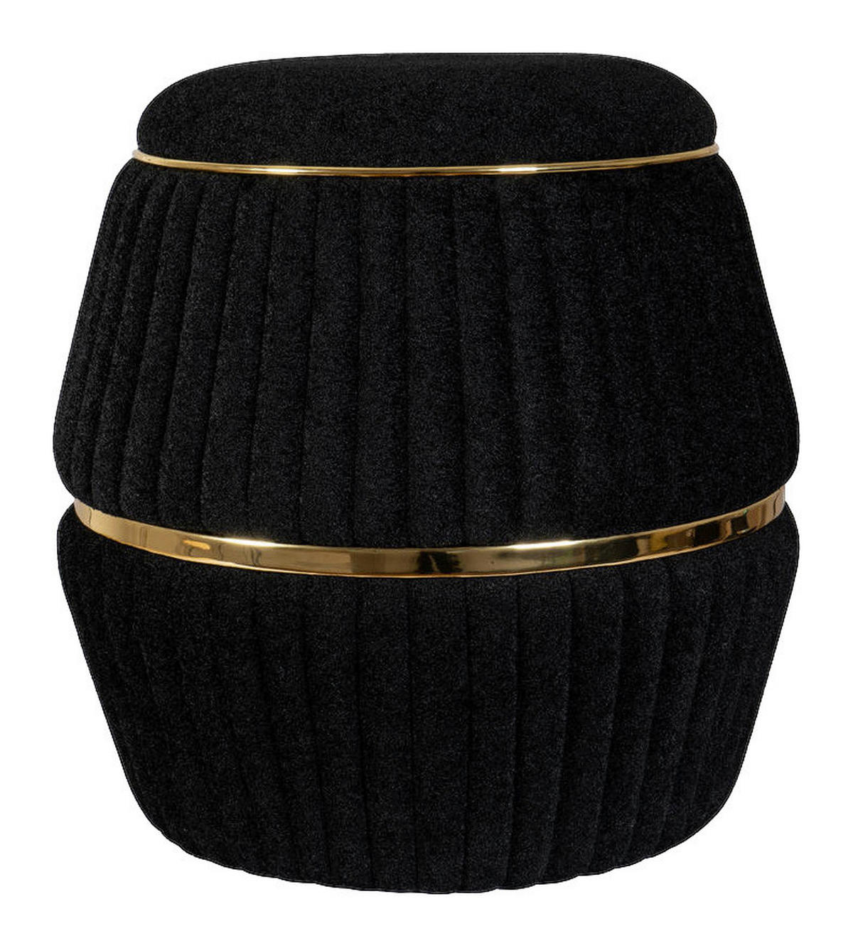 360 Living Hocker Doric 210 schwarz gold H/D: ca. 53x51,5 cm Doric 210 - gold/schwarz (51,50/53,00cm) - 360 Living