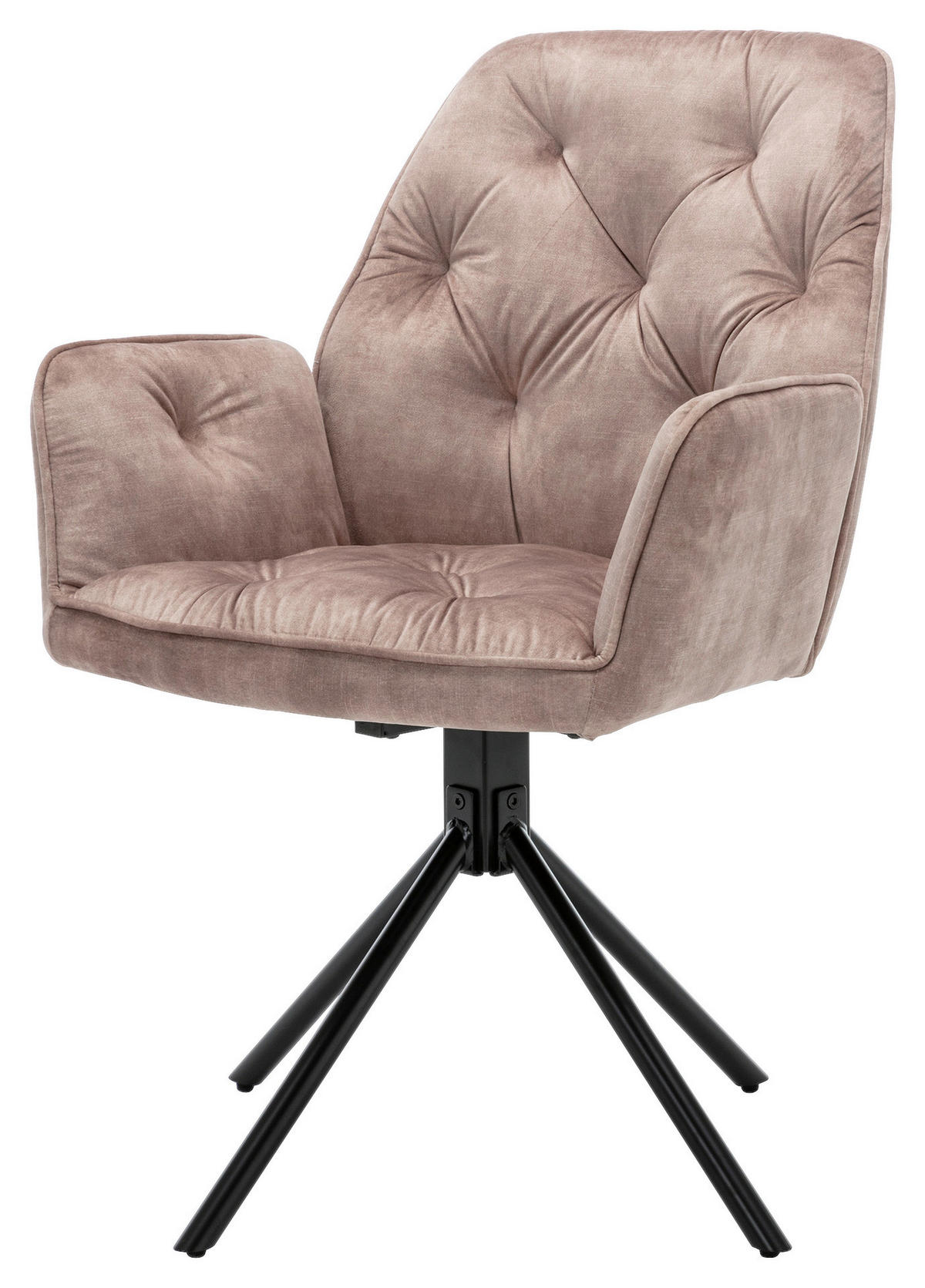 byLIVING Sessel SARINA  2er-Set beige Vintage Samt Metall B/H/T: ca. 59,5x89x62 cm SARINA  2er-Set - beige (59,50/89,00/62,00cm) - byLIVING