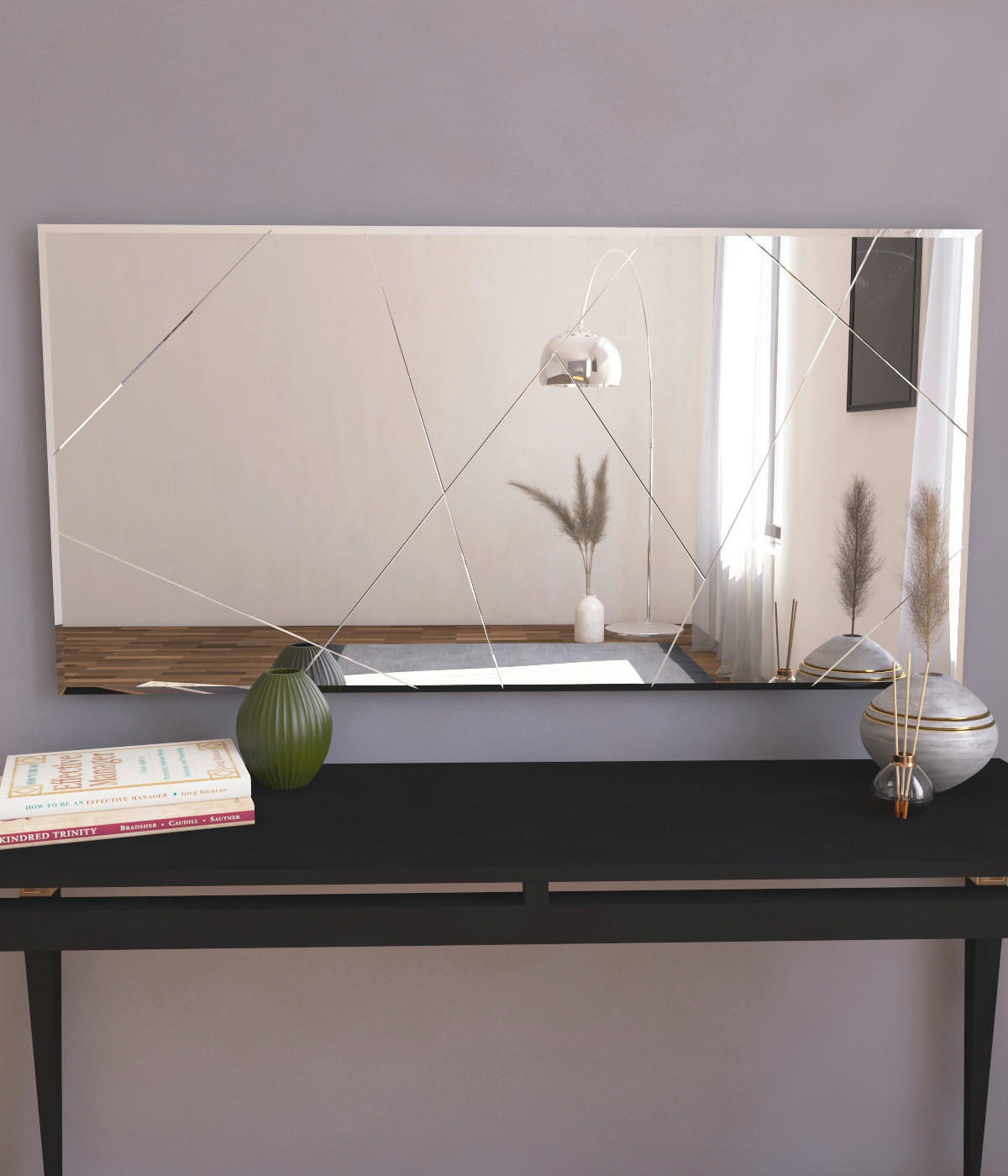 Wandspiegel Eilish transparent Glas B/H/T: ca. 120x60x2,2 cm Eilish - transparent (120,00/60,00/2,20cm) - moebel17