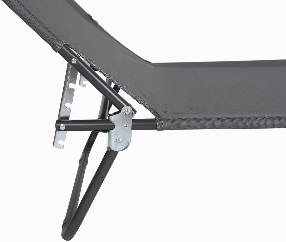 VCM Sonnenliege grau Polyester-Mischgewebe B/H/L: ca. 55x34x190 cm Sonnenliege - grau (190,00/55,00/34,00cm) - VCM