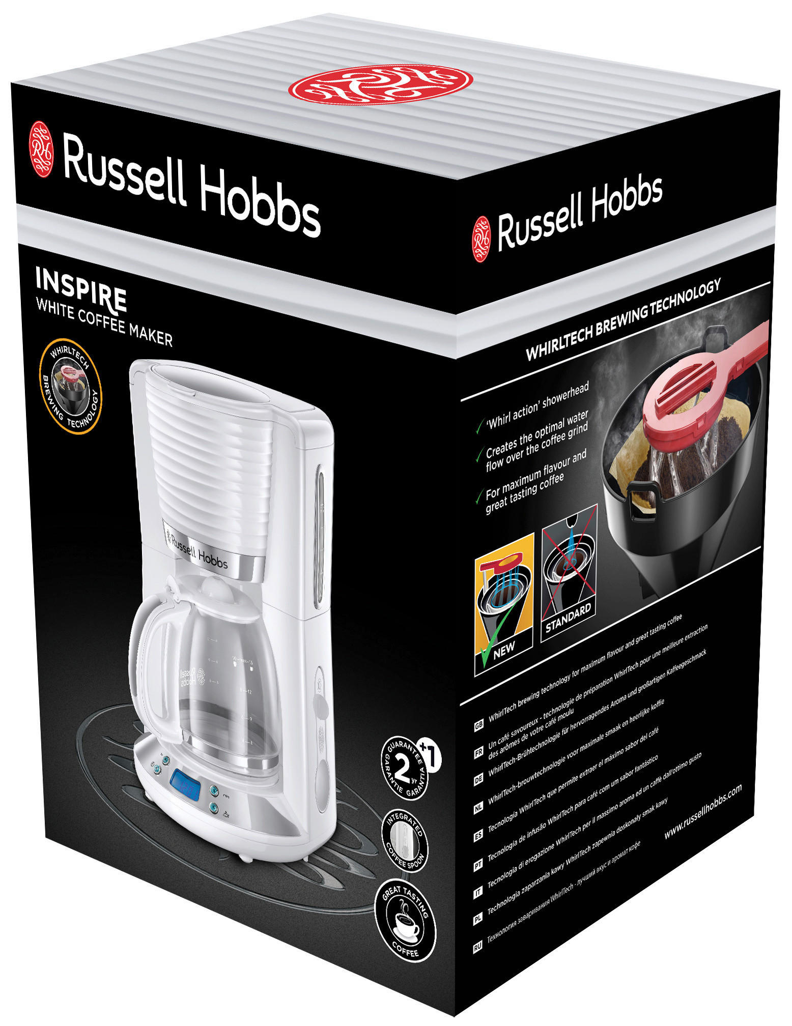 Russell Hobbs Kaffeeautomat 23683016002 weiß Kunststoff B/H/T: ca. 21x35x24 cm