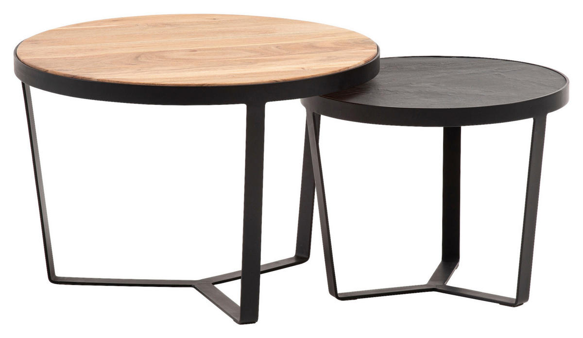 Couchtisch 2er.-Set.  B/H/T: ca. 60x40x60 cm 2er.-Set. - (60,00/40,00/60,00cm) - Wohnling