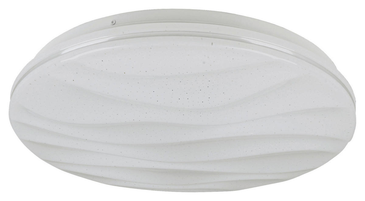 Näve Leuchten Deckenleuchte 1355923 weiß Kunststoff Metall B/H/T: ca. 38x6x38 cm null 1 Brennstellen Smart Home LED Deckenleuchte - weiß (38,00/6,00/38,00cm) - Näve Leuchten