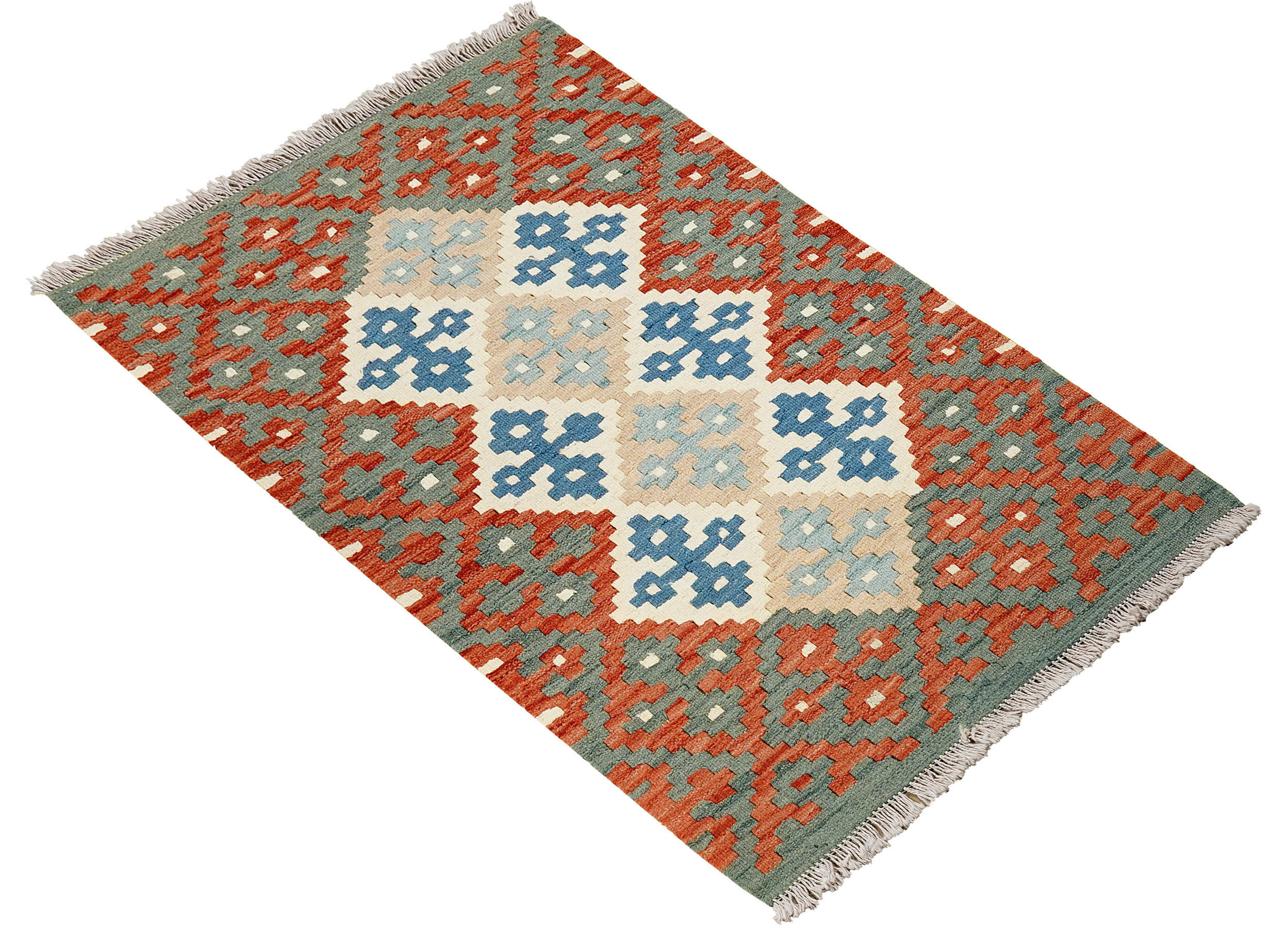 PersaTepp Teppich Kelim Gashgai bunt B/H/L: ca. 87x1x123 cm Kelim Gashgai - bunt (123,00/87,00/1,00cm) - PersaTepp