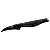 NIROSTA Schälmesser schwarz Edelstahl L: ca. 19 cm Schälmesser_Wave - schwarz (19,00cm) - NIROSTA