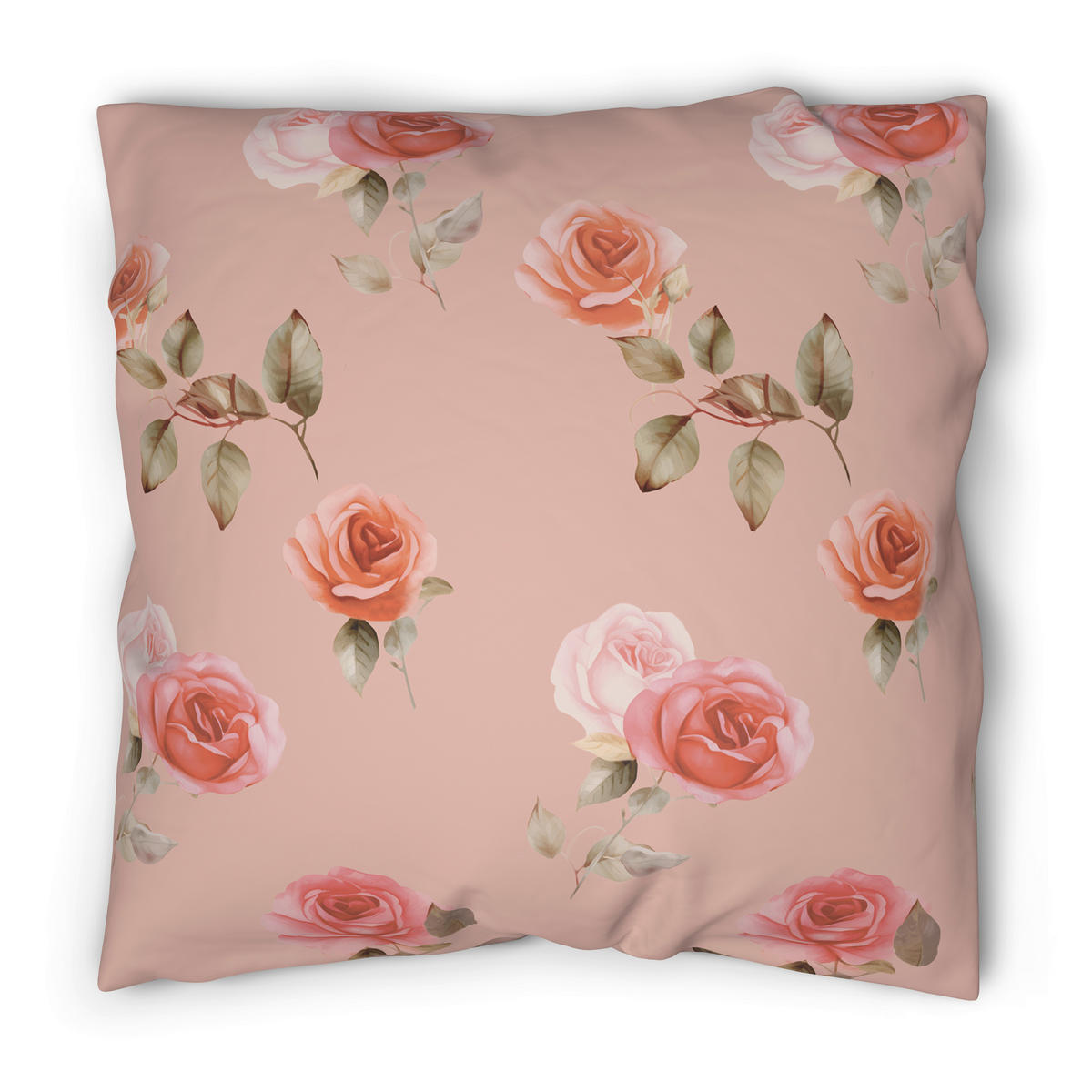 Microfaser Bettwäsche Bettwäsche_Microfaser Rosen - altrosa (135,00/200,00cm)