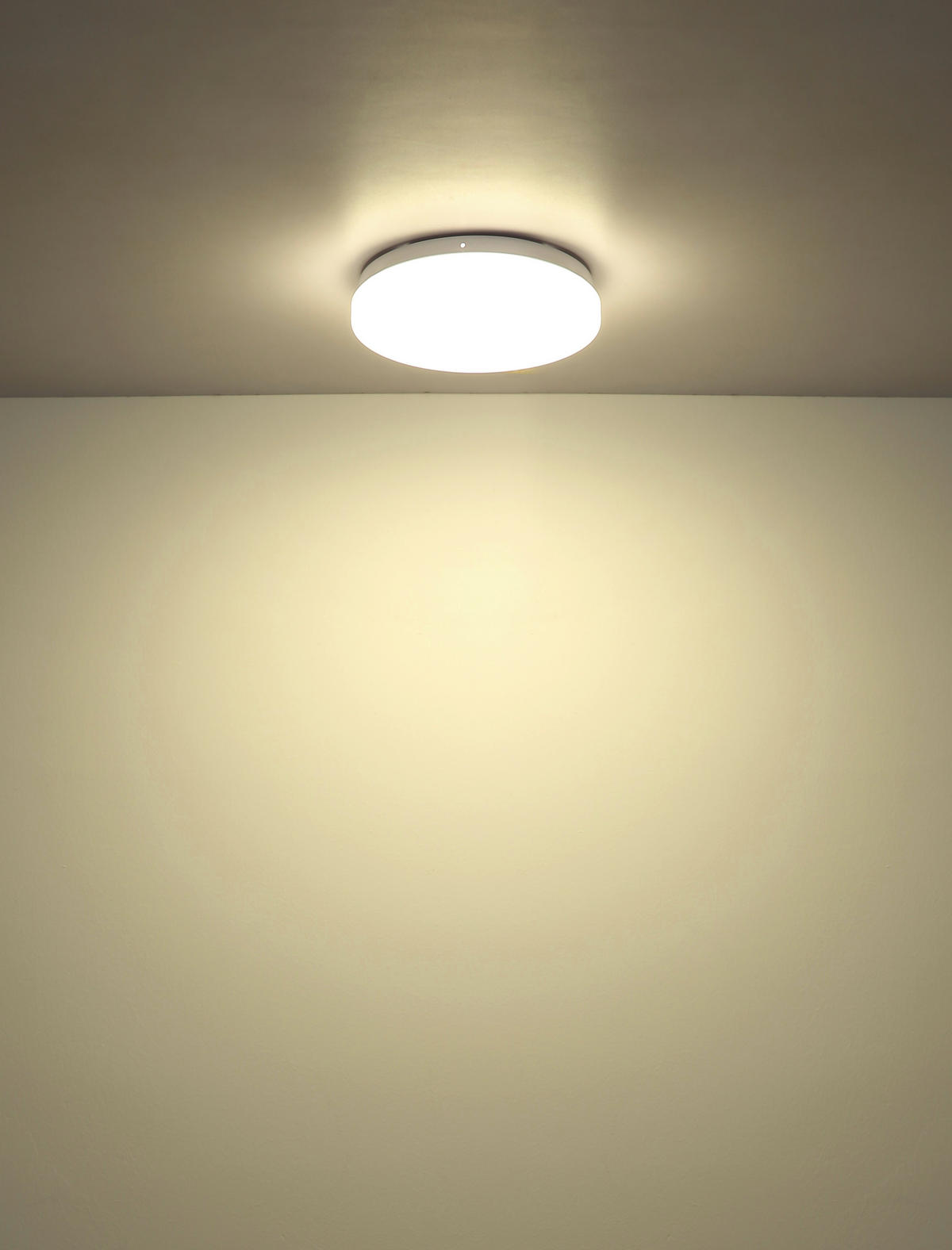 GLOBO LED-Deckenleuchte weiß Kunststoff D: ca. 20 cm LED-Deckenleuchte_Hailey - weiß (20,00cm) - GLOBO