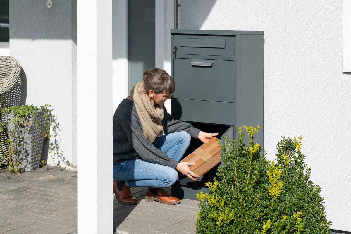 Westmann Paketbox Pedro anthrazit B/H/L: ca. 50x112x37 cm Pedro - anthrazit (37,00/50,00/112,00cm) - Westmann