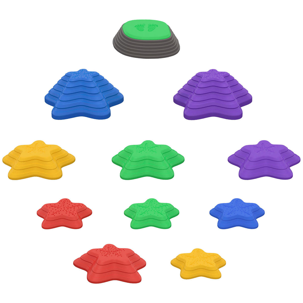 ZONEKIZ Fluss-Steine B/H/L: ca. 36,5x16x36,5 cm Fluss-Steine - multicolor (36,50/36,50/16,00cm) - ZONEKIZ
