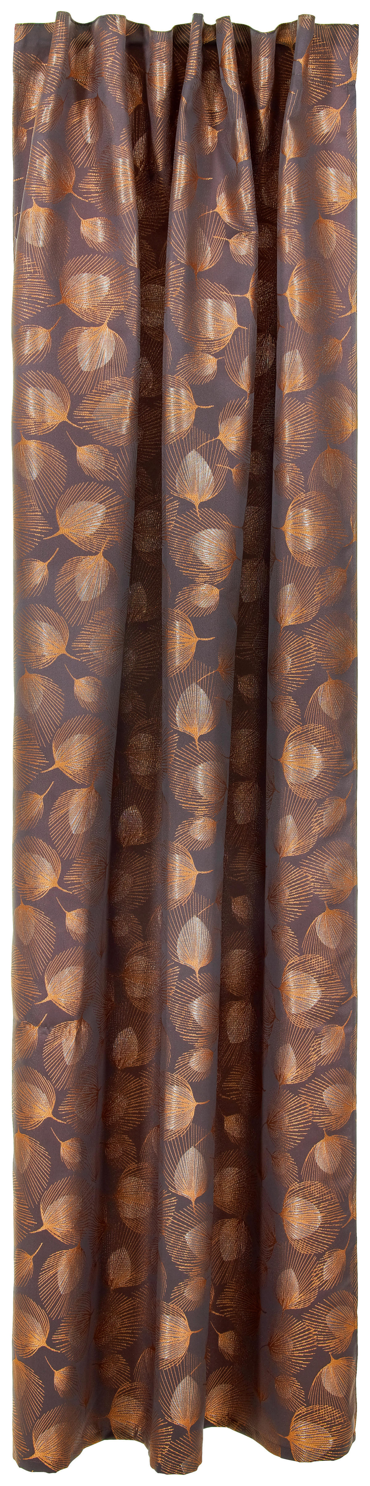 Kombivorhang Claudia grau B/L: ca. 140x245 cm Claudia - Kupfer/grau (140,00/245,00cm)