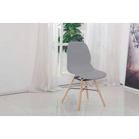 Stuhl Amy 100 2er grau Kunststoff B/H/T: ca. 45x82x53,5 cm Amy 100 2er - Eiche/grau (45,00/82,00/53,50cm) - 360 Living