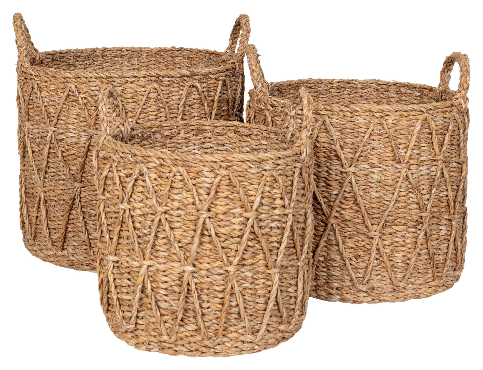 Aufbewahrungskorb 3er Set Krabi Krabi - natur