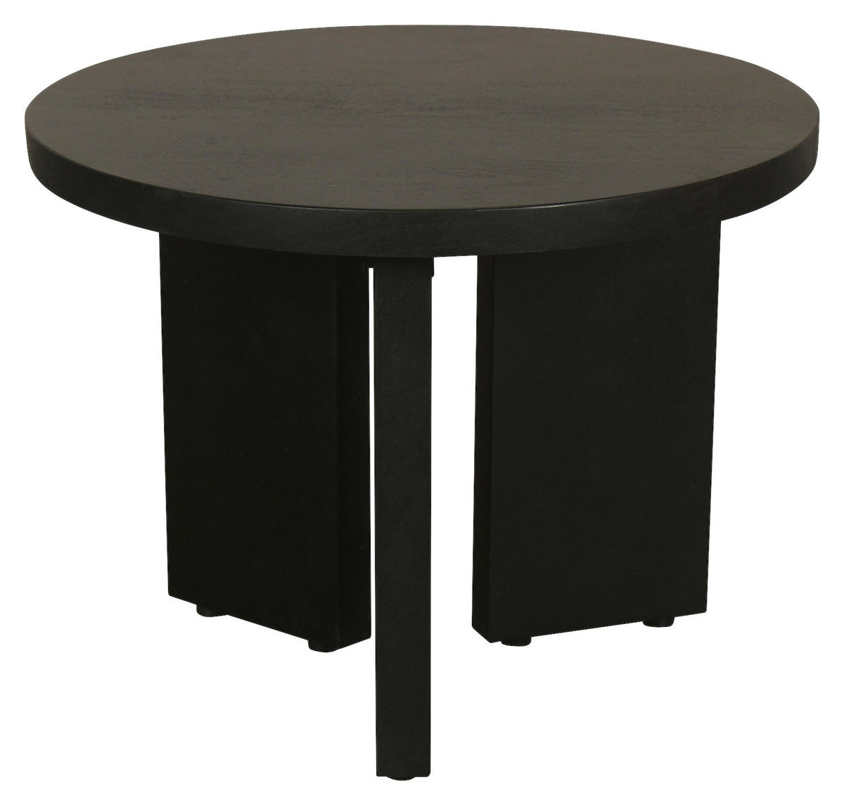 Beistelltisch ROUND schwarz lackiert Akazie H/D: ca. 30x40 cm ROUND - schwarz (40,00/30,00cm) - byLIVING