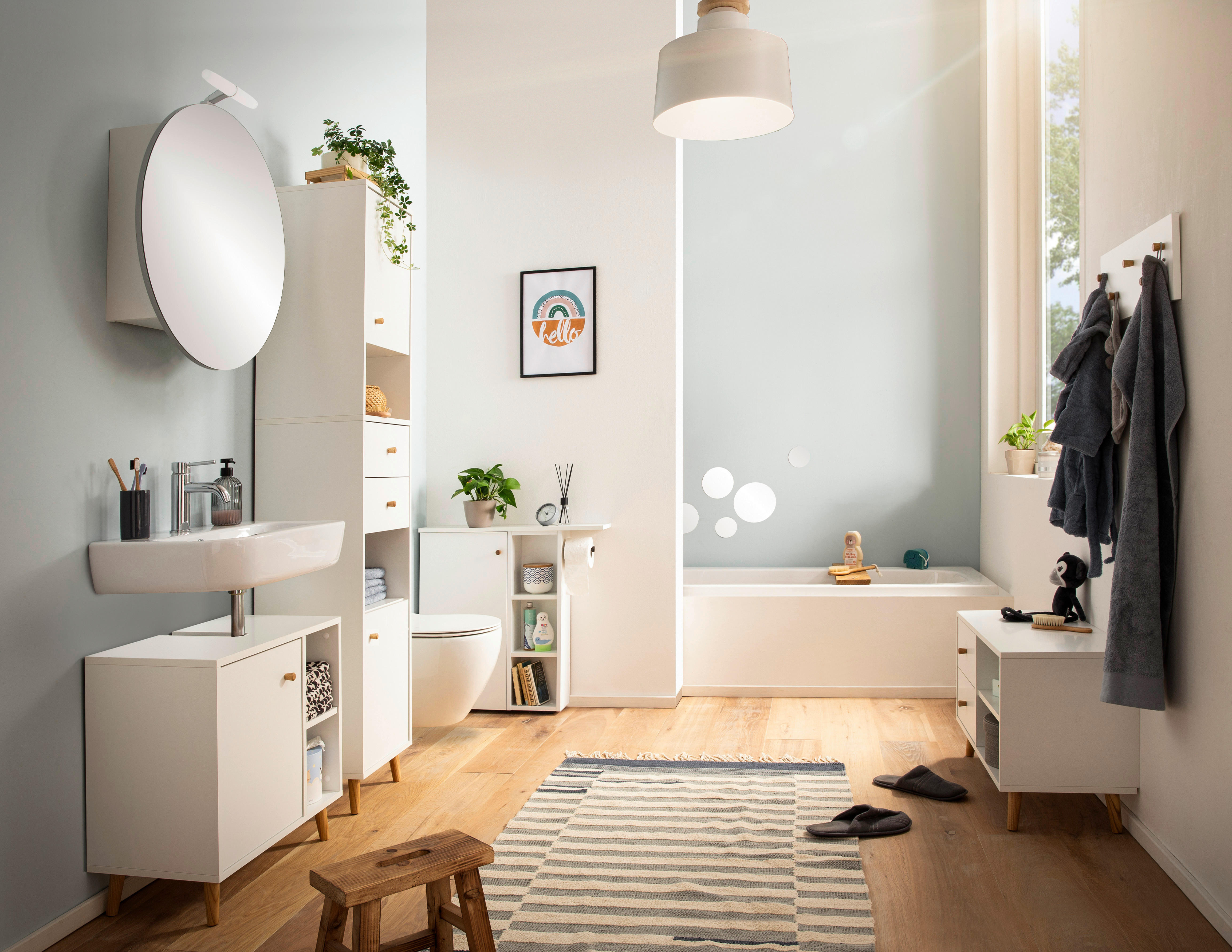 Hochschrank Bjarne weiß matt B/H/T: ca. 40,3x180,6x33,05 cm Bjarne - weiß (40,30/180,60/33,05cm) - Schildmeyer