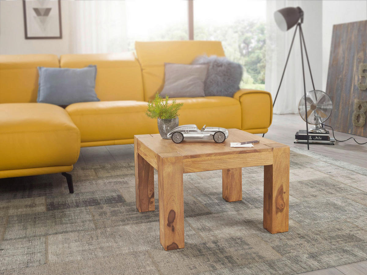 Couchtisch natur B/H/T: ca. 60x40x60 cm Couchtisch - natur (60,00/40,00/60,00cm) - Wohnling
