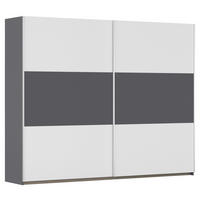 Kleiderschrank Oslo Alpinweiß grau B/H/T: ca. 261x210x59 cm Oslo - Alpinweiß/grau (261,00/210,00/59,00cm)