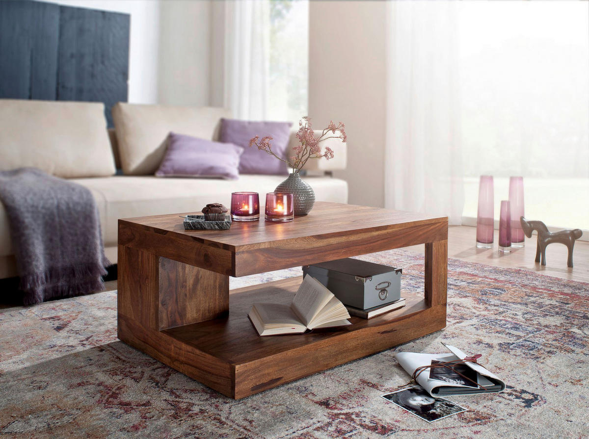 Couchtisch natur B/H/T: ca. 90x40x60 cm Couchtisch - natur (90,00/40,00/60,00cm) - Wohnling