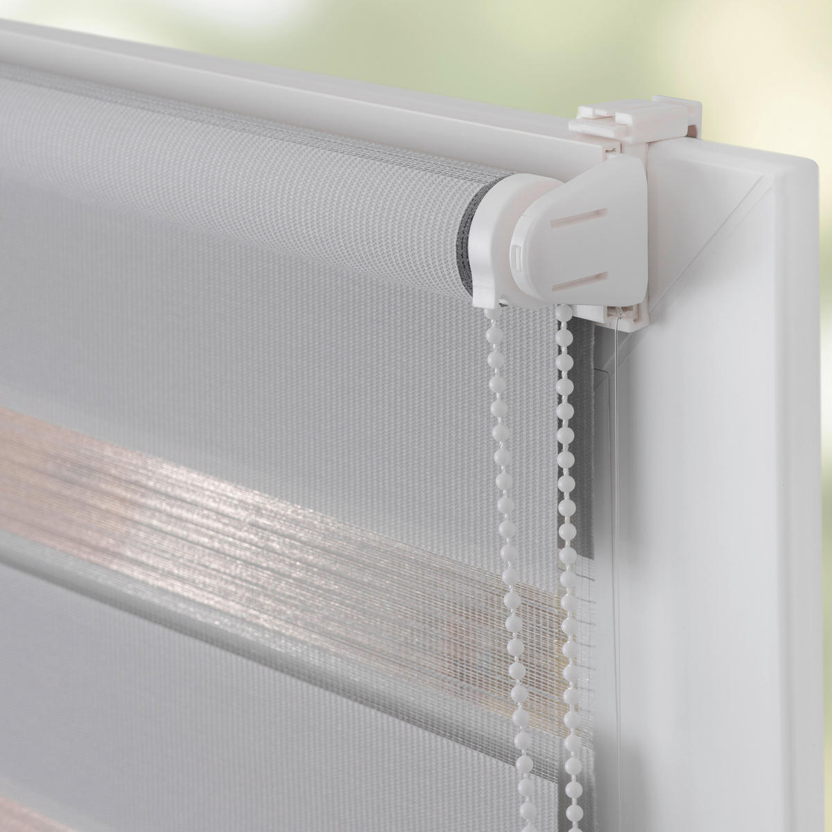 LICHTBLICK Doppelrollo Duo grau B/L: ca. 45x150 cm Duo - grau (45,00/150,00cm) - LICHTBLICK
