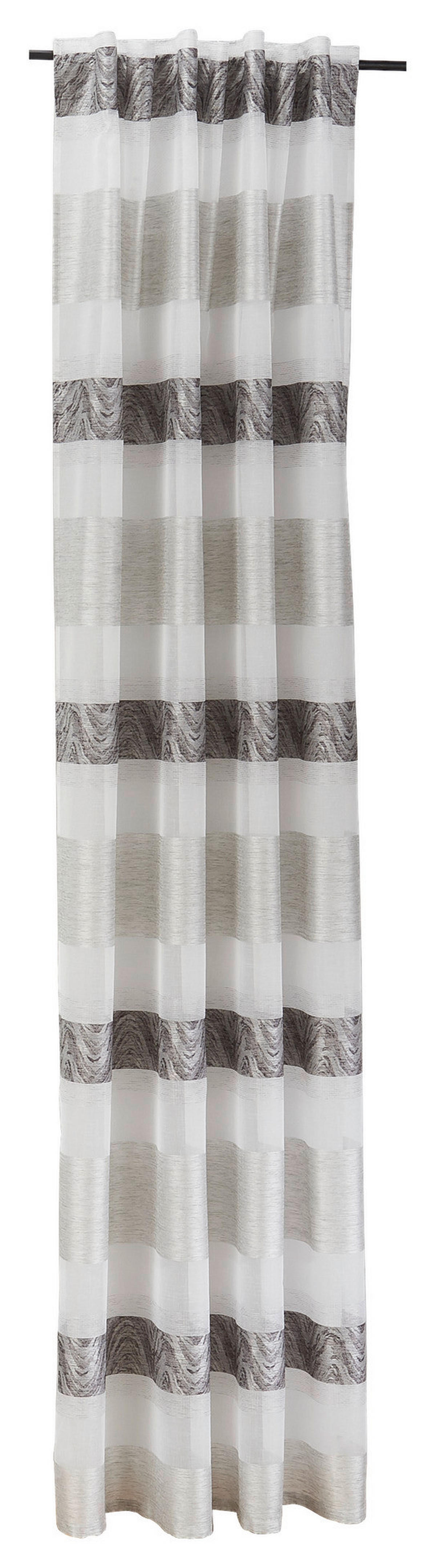 POCOline Schlaufenvorhang Dolly anthrazit B/L: ca. 140x245 cm Dolly - anthrazit/silber (140,00/245,00cm) - POCOline