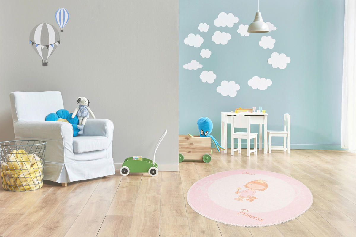 360Living Teppich Bambini rosé D: ca. 160 cm Bambini - rosé (160,00cm) - 360Living
