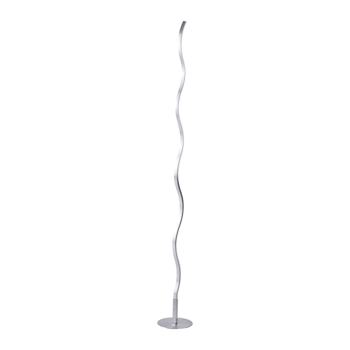 Just Light LED-Stehleuchte WAVE 15168-55 weiß stahlfarbig Metall Kunststoff B/H/T: ca. 14x120x14 cm 1 Brennstellen WAVE - weiß/stahlfarbig (14,00/120,00/14,00cm) - Just Light