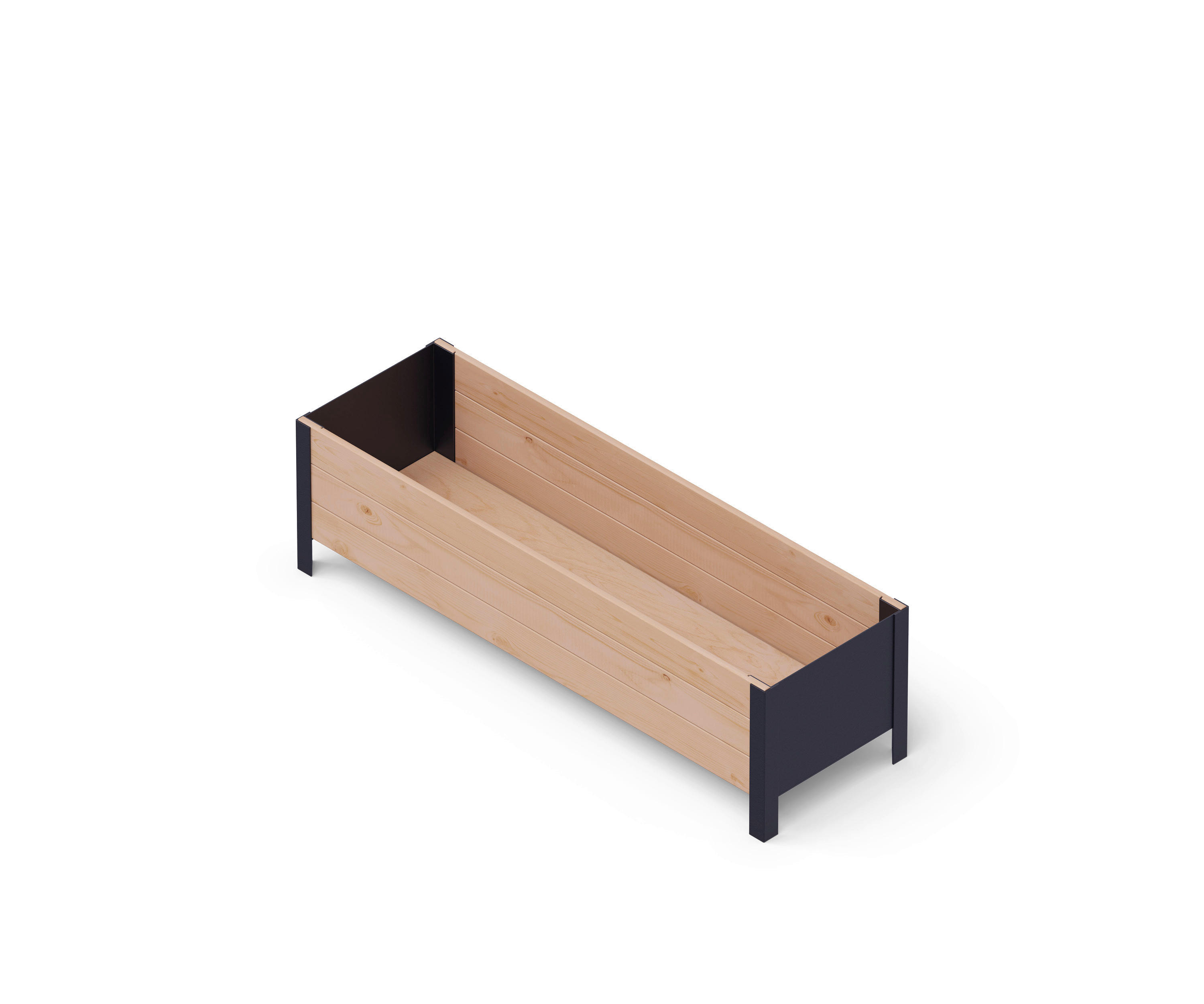 UPYARD Hochbeet MODERN braun Holz B/H/L: ca. 36x32x118 cm MODERN - braun (118,00/36,00/32,00cm) - UPYARD