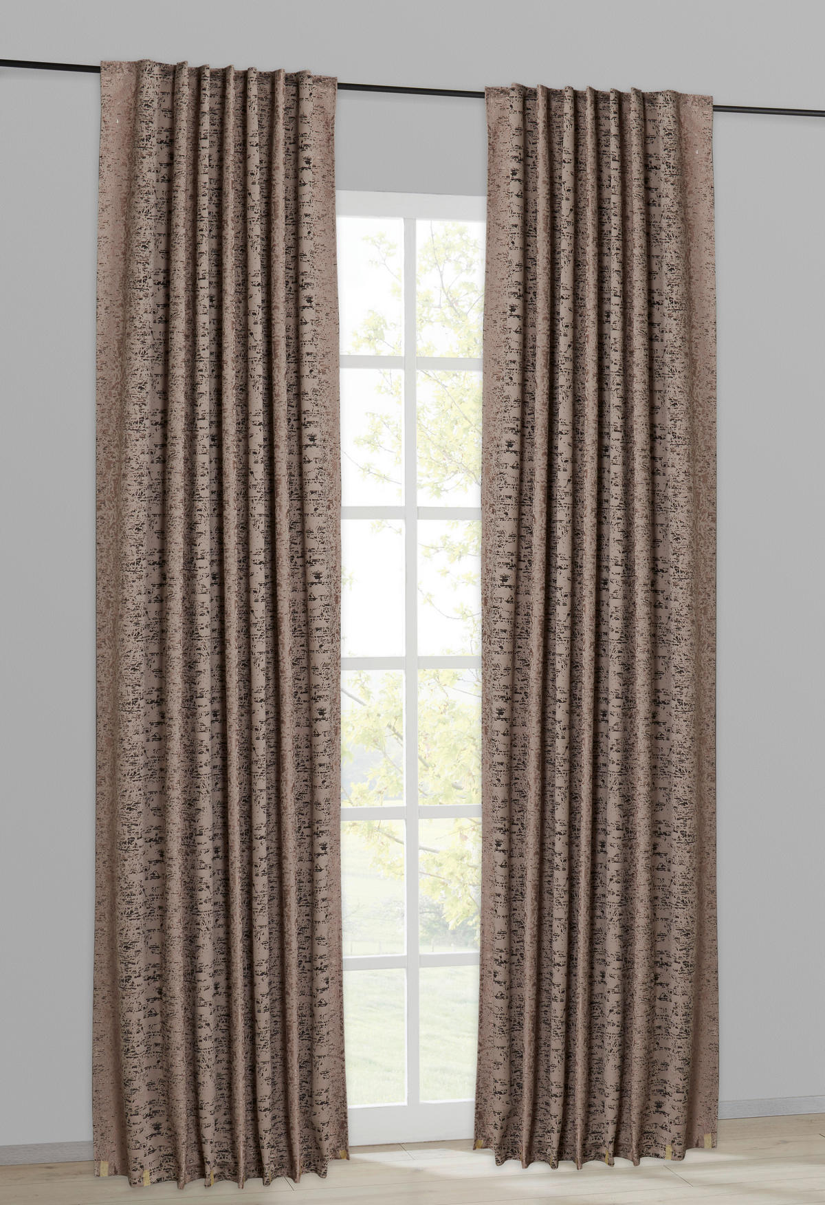 Kombivorhang Gizem taupe B/L: ca. 140x245 cm Gizem - taupe (140,00/245,00cm)