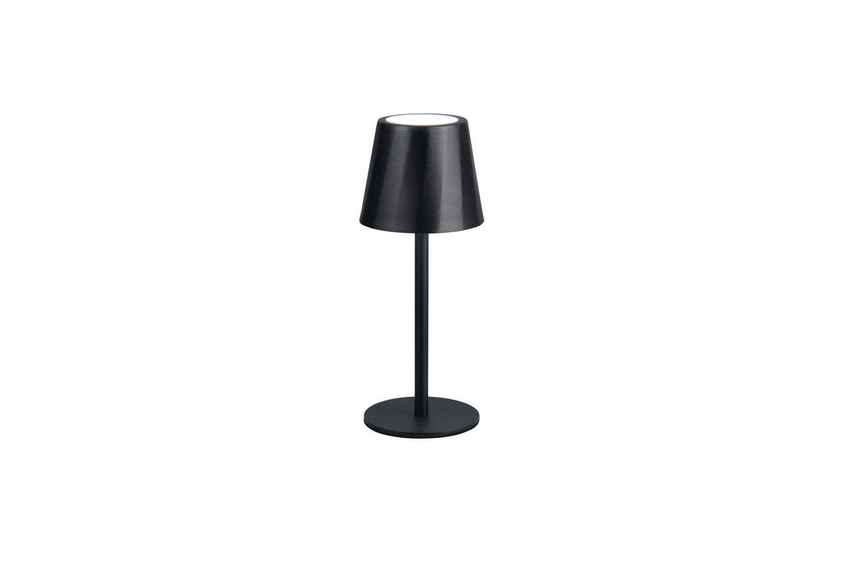 Reality LED Tischleuchte DIAZ mattschwarz Metall H: ca. 21 cm 1 Brennstellen Diaz - mattschwarz (21,00cm) - Reality