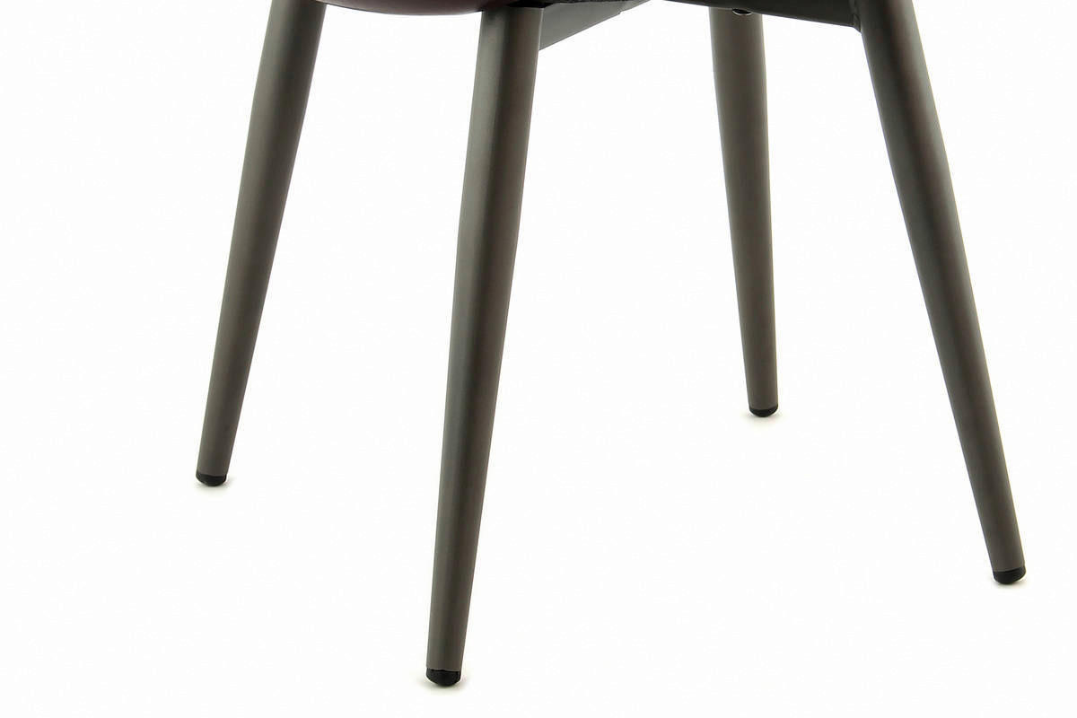 Stuhl Cecil 100 2er violett Kunstleder B/H/T: ca. 51x80x57 cm Cecil 100 2er - schwarz/violett (51,00/80,00/57,00cm) - 360 Living