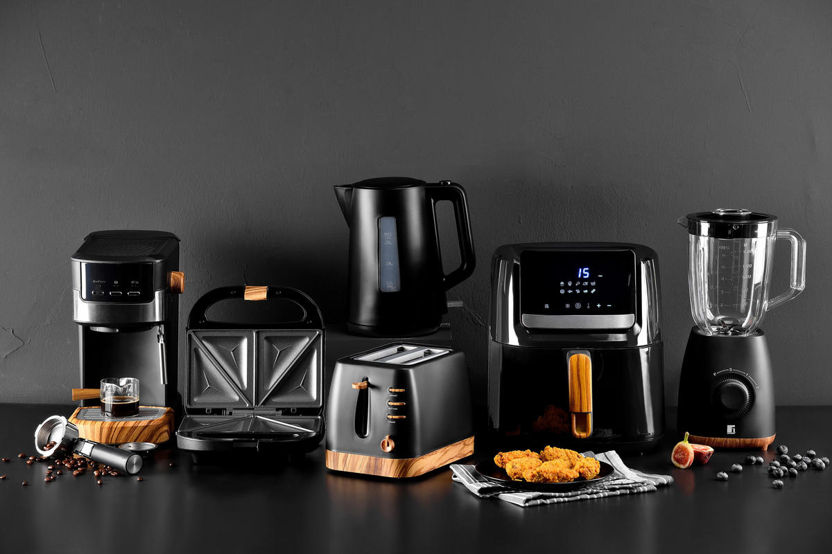 BERGNER Espressomaschine schwarz CHARCOAL - schwarz - BERGNER