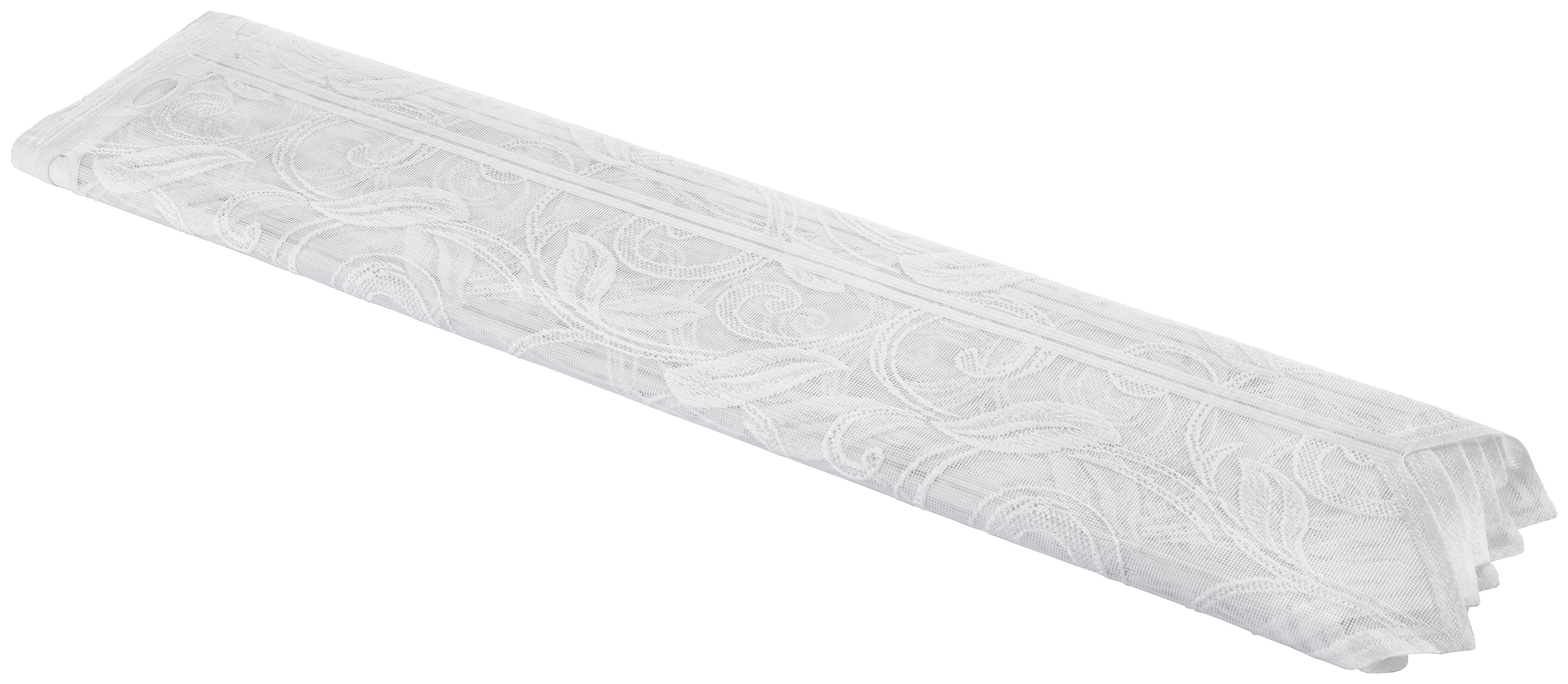 Scheibengardinen-Meterware Ranke weiß H: ca. 80 cm Ranke - weiß (80,00cm)