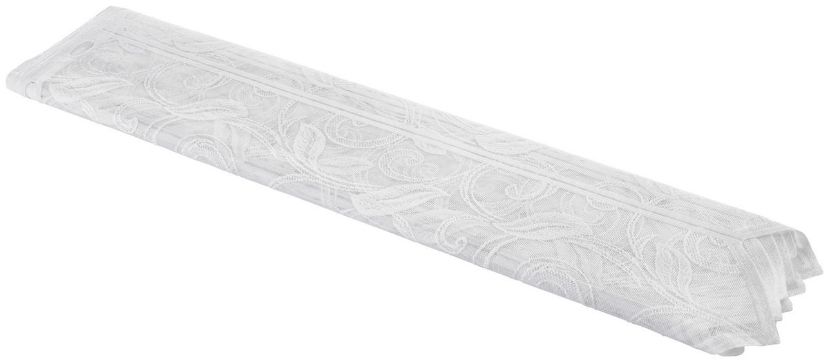 Scheibengardinen-Meterware Ranke weiß H: ca. 60 cm Ranke - weiß (60,00cm)