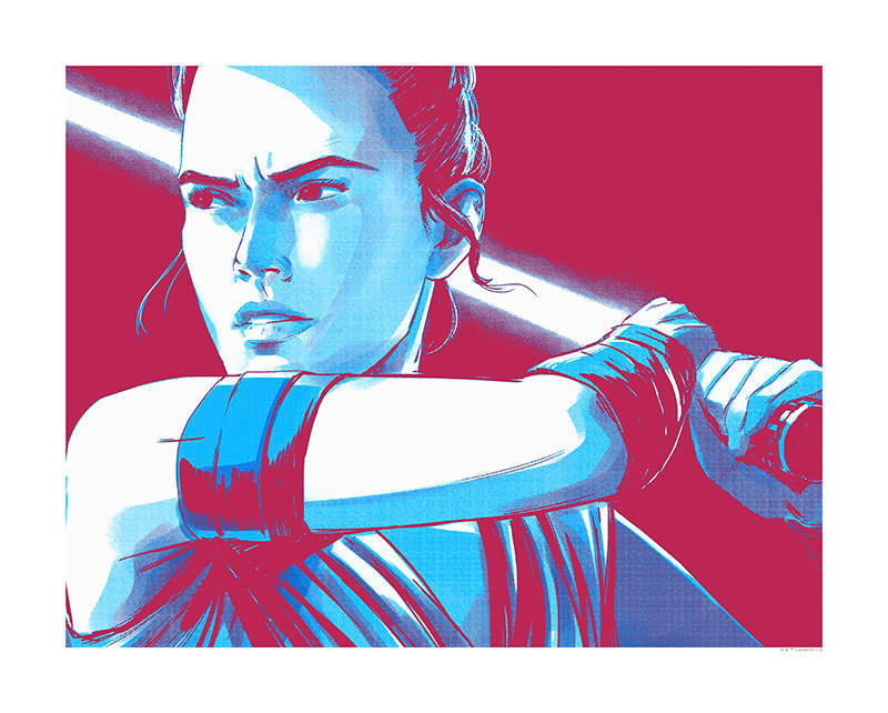 Komar Poster Star Wars Faces Rey Star Wars B/L: ca. 50x40 cm günstig online kaufen