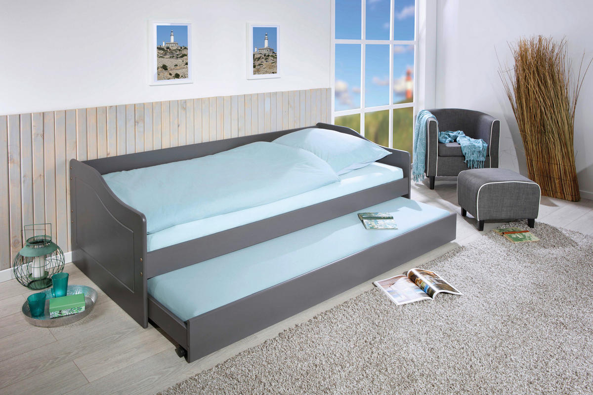 Funktionsbett Leonie Modell'23 grau Leonie Modell'23 - grau (207,00/96,50/62,00cm) - Inter Link