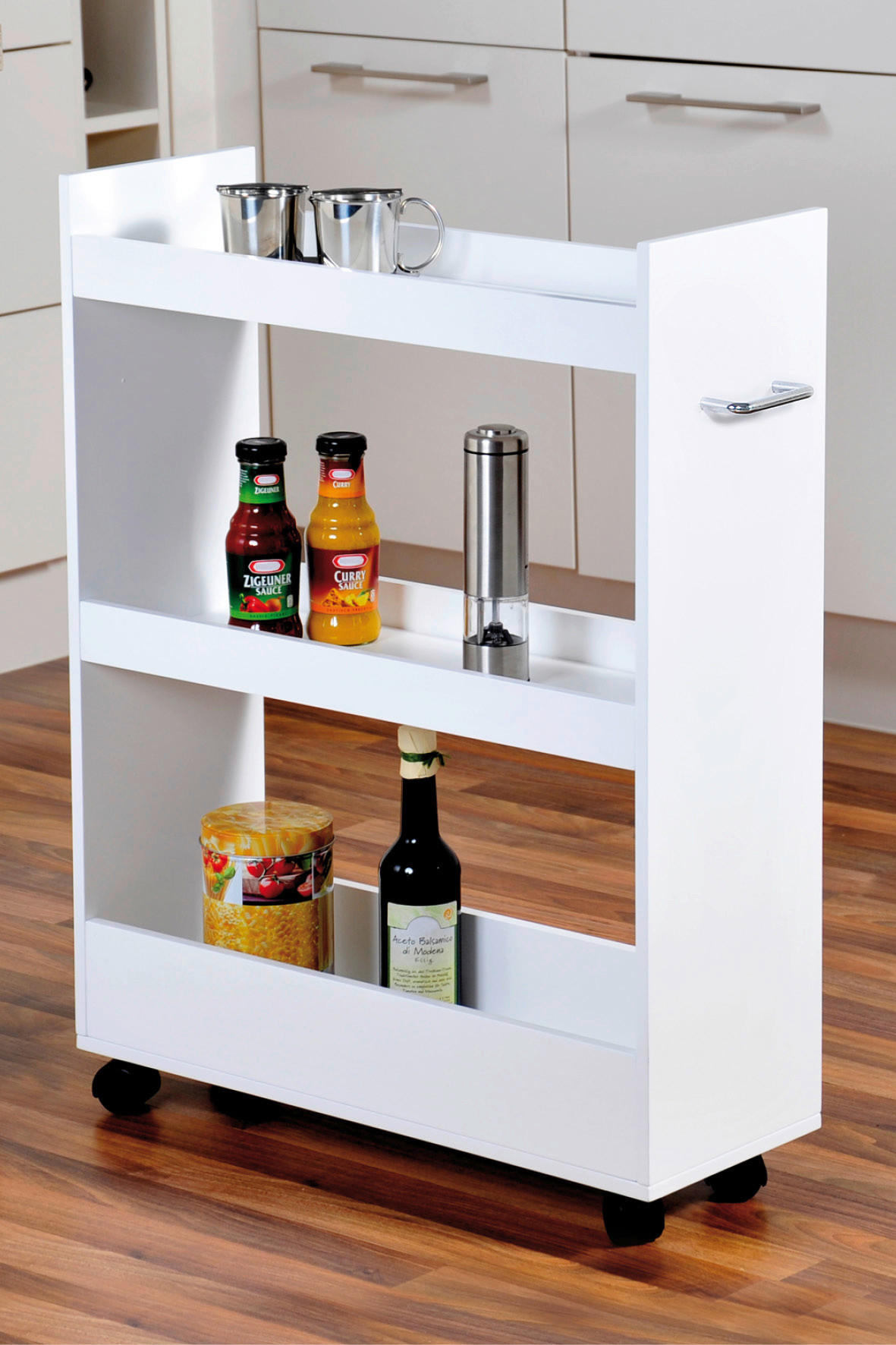 Kesper Nischenregal weiß Holzwerkstoff B/H/L: ca. 22x76x60 cm Nischenregal - weiß (60,00/22,00/76,00cm) - Kesper