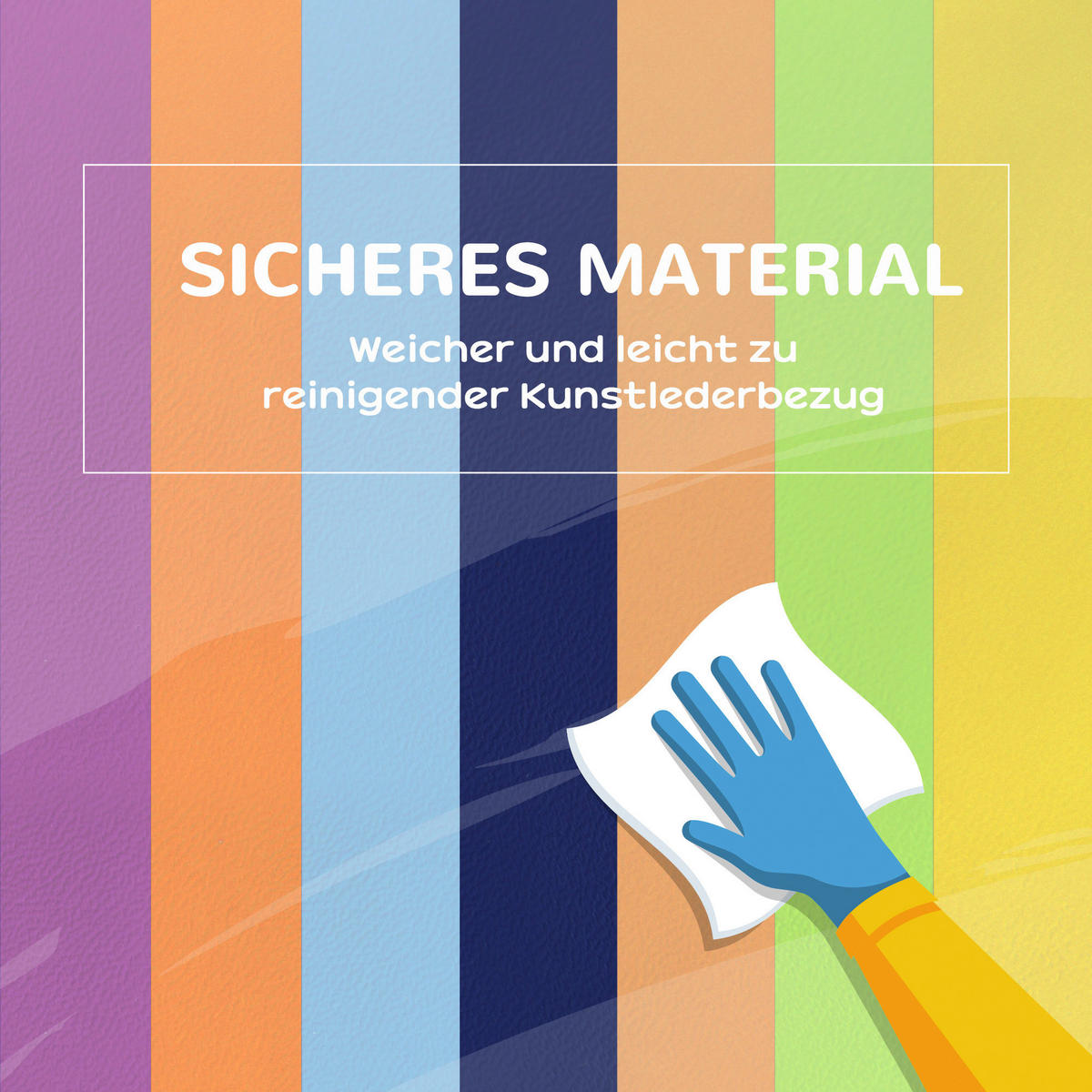 HOMCOM Softbausteine B/H/L: ca. 40x11x60 cm Softbausteine - multicolor (60,00/40,00/11,00cm) - HOMCOM