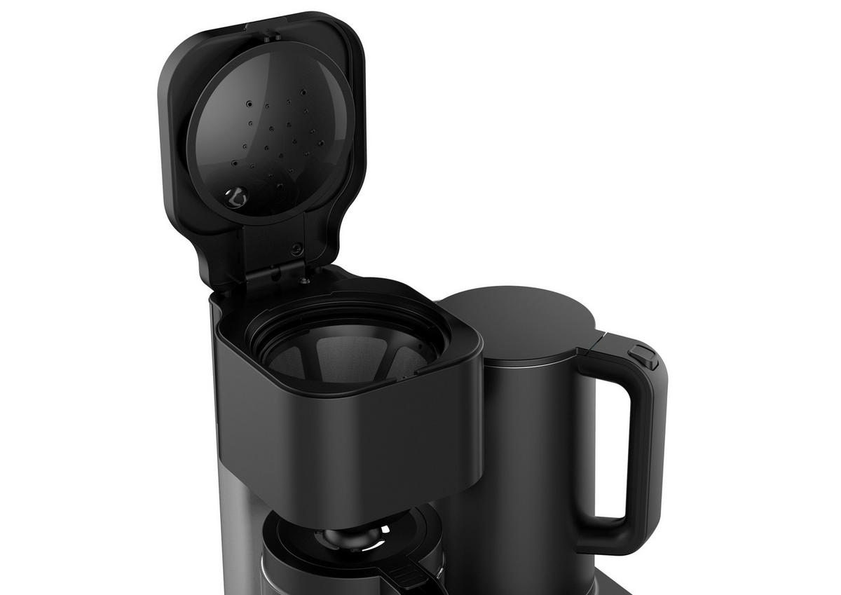 WKM 2 in 1 Kaffeemaschine und Wasserkocher KWK-1600 schwarz Kunststoff Glas Kaffeemaschine/u.Wasserkocher_2in1 - schwarz - WKM