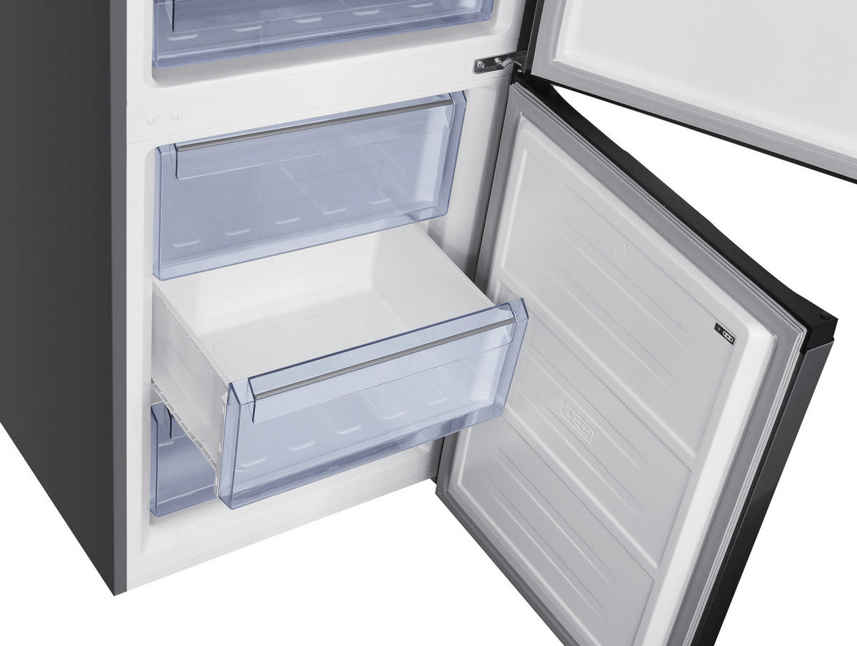 POCOline Kühl-/Gefrierkombination KGK185-323CIXD Inox B/H/T: ca. 60x185x67 cm Kühl-/Gefrierkombi KGK185-323 CIXD - Inox (60,00/185,00/67,00cm) - POCOline